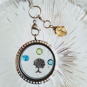 November Birthstone Lobster Clasp Floating Charm